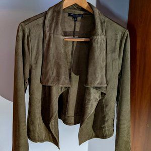 Faux Suede Cardigan